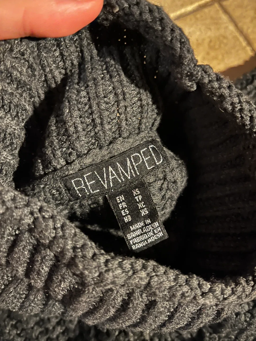 Revamped Turtleneck Sweater - Charcoal Grey (XS) image indicator(2)