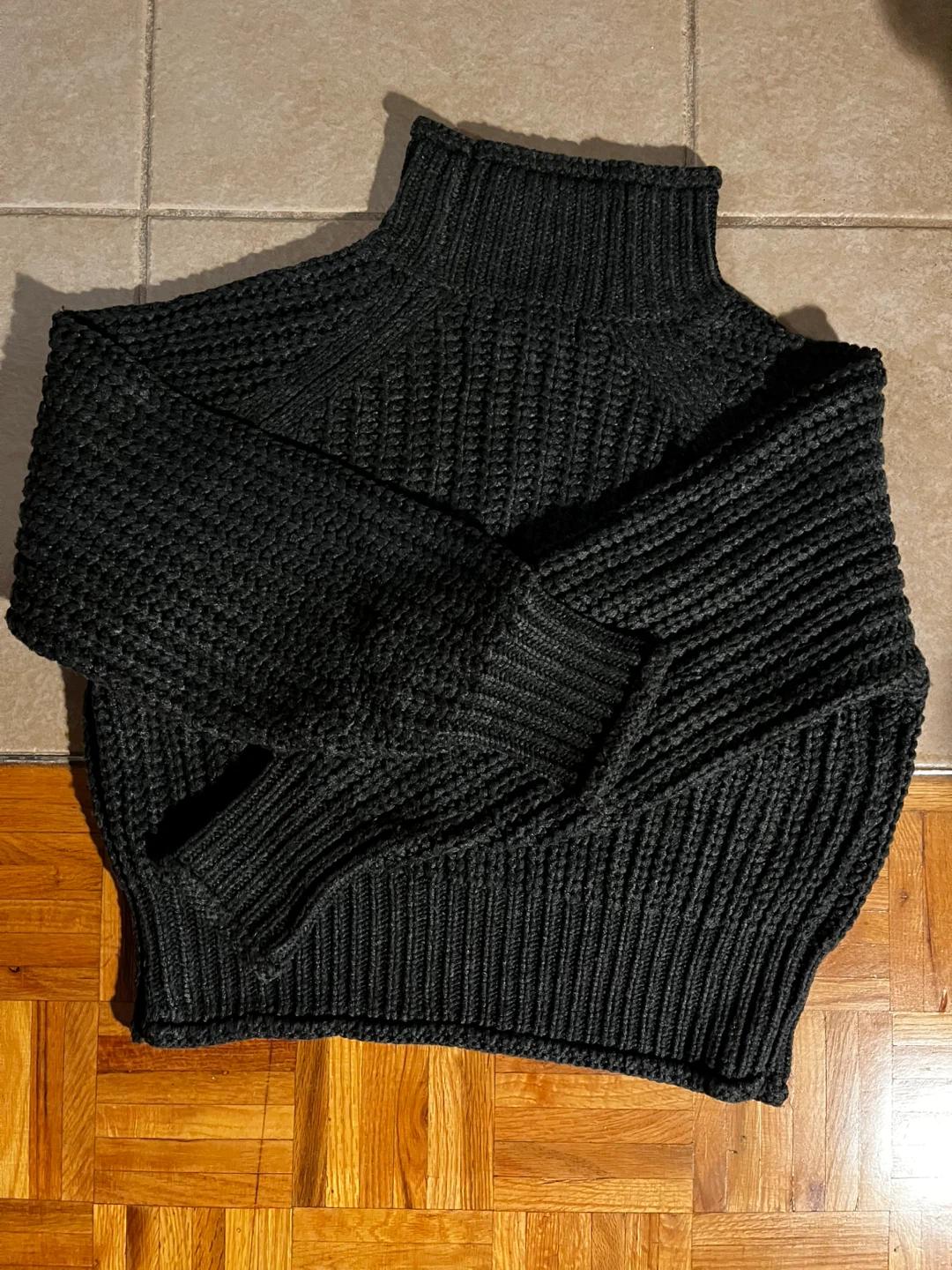 Revamped Turtleneck Sweater - Charcoal Grey (XS) - photo 4