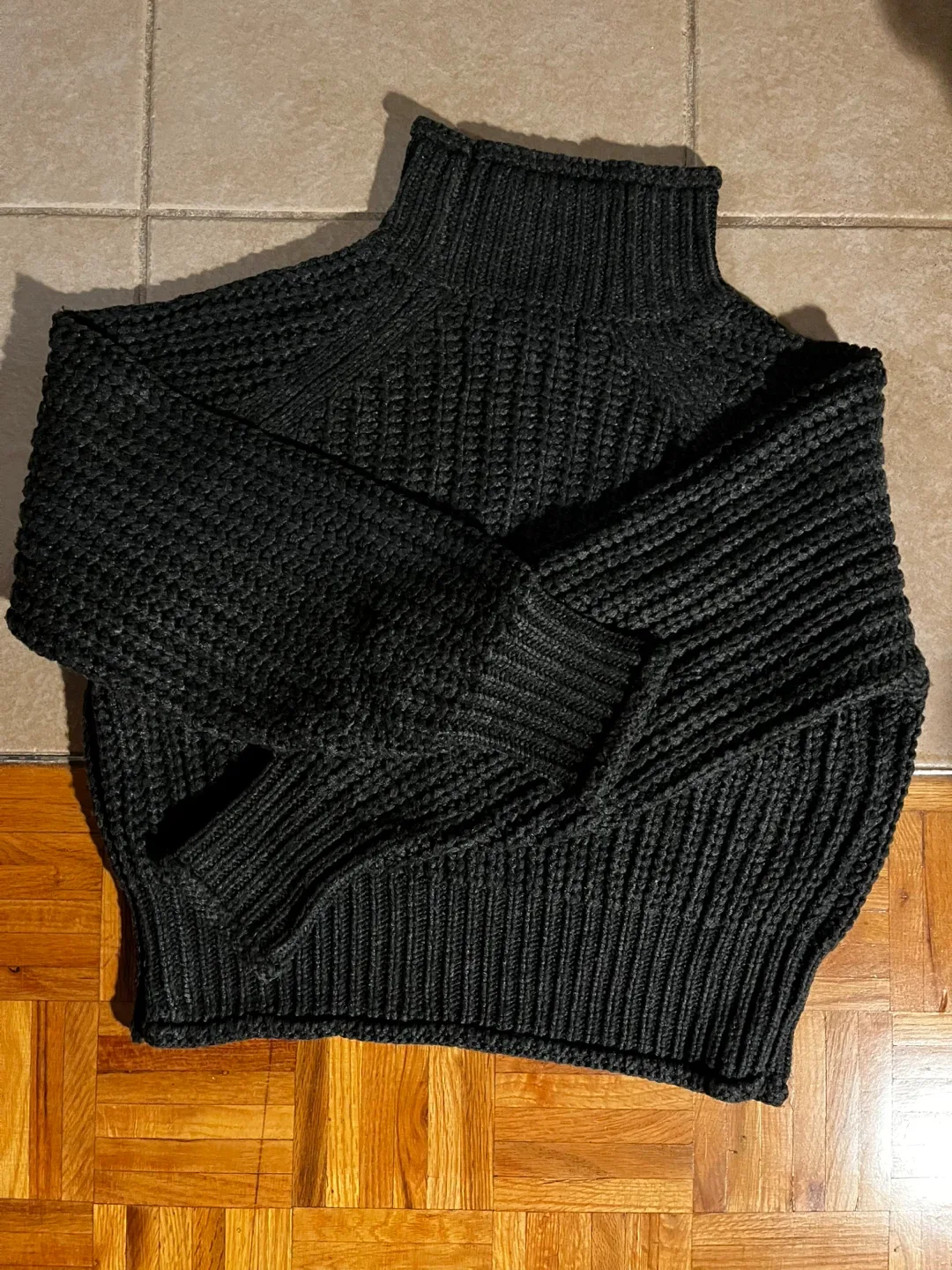 Revamped Turtleneck Sweater - Charcoal Grey (XS) image indicator(4)