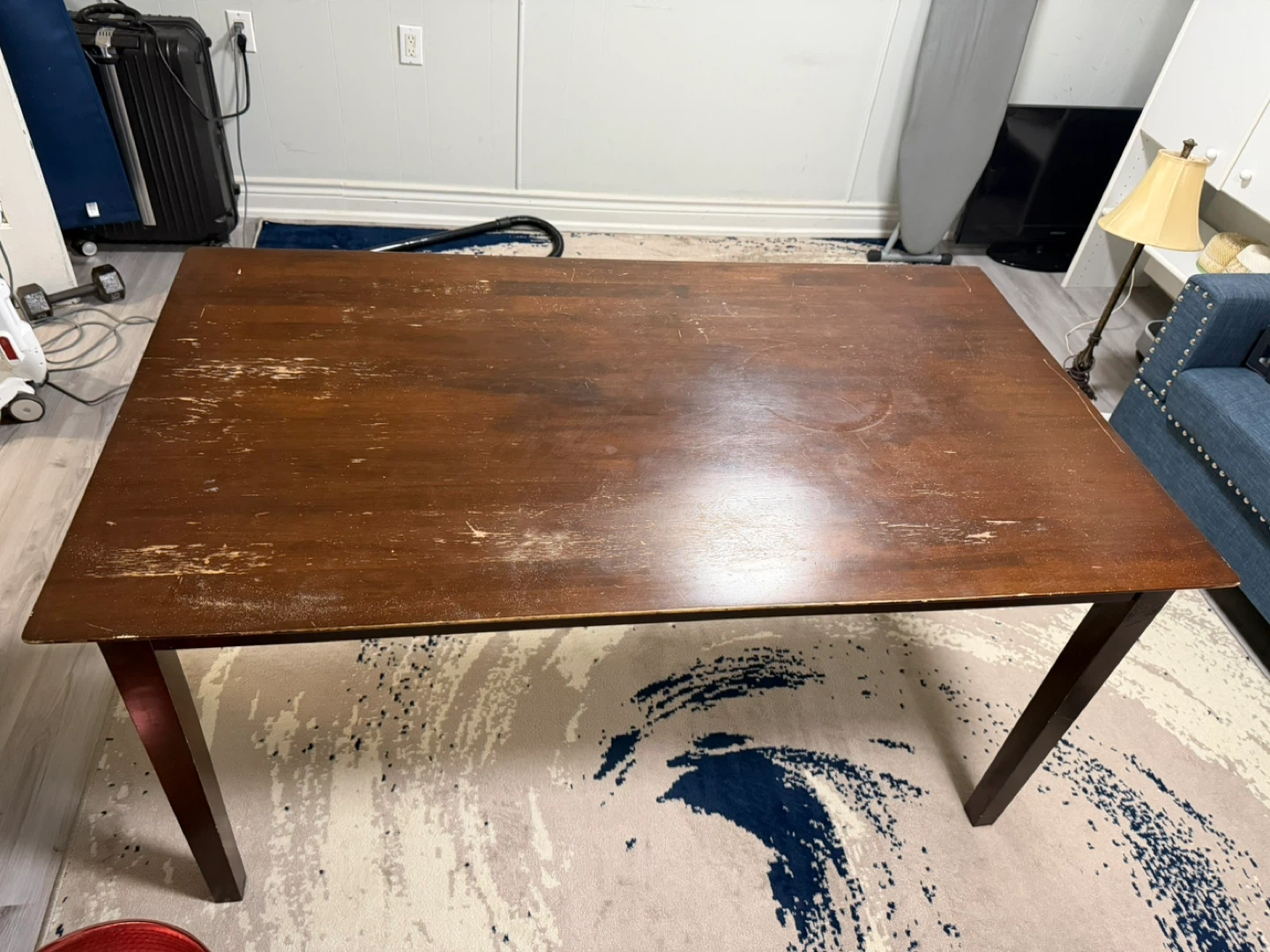 Brown Wooden Dining Table