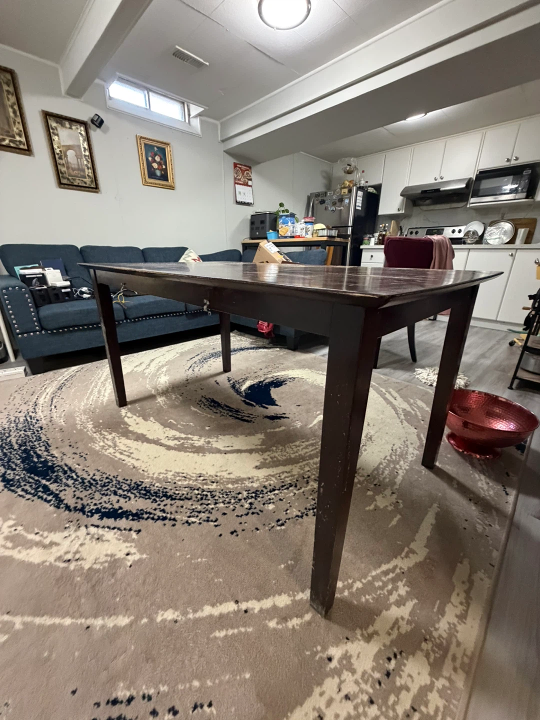 Brown Wooden Dining Table - photo 5