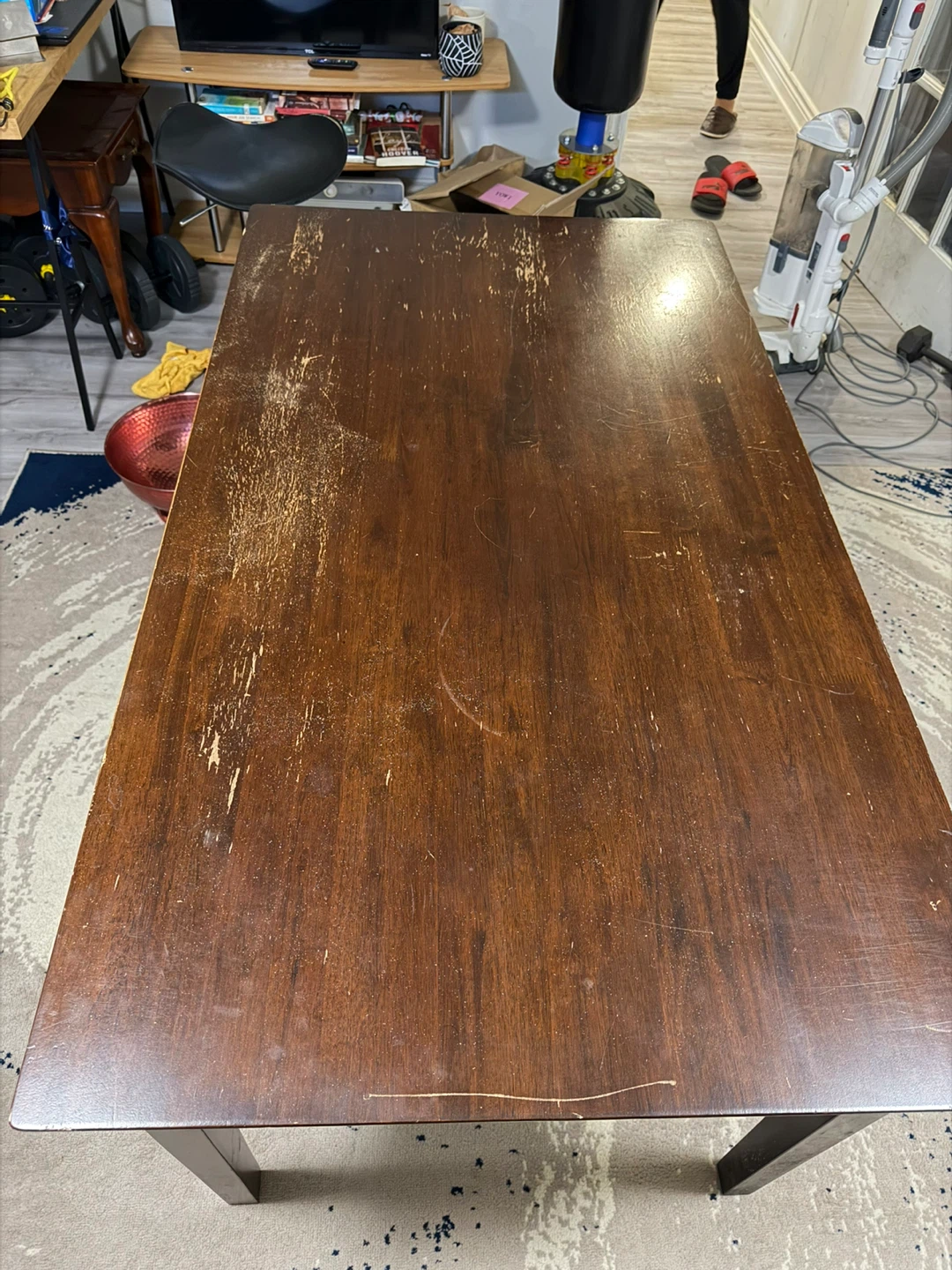 Brown Wooden Dining Table - photo 2