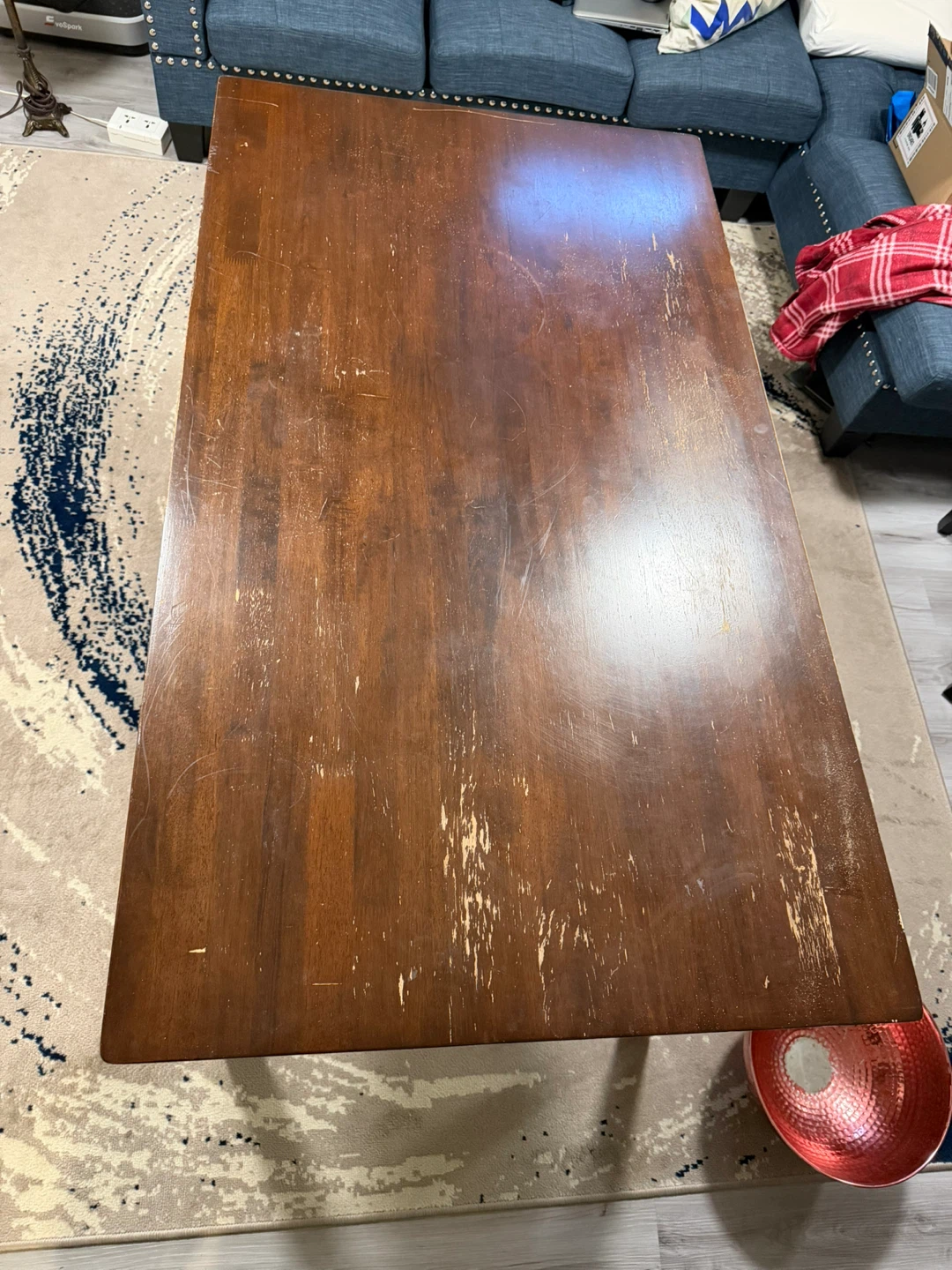 Brown Wooden Dining Table - photo 4