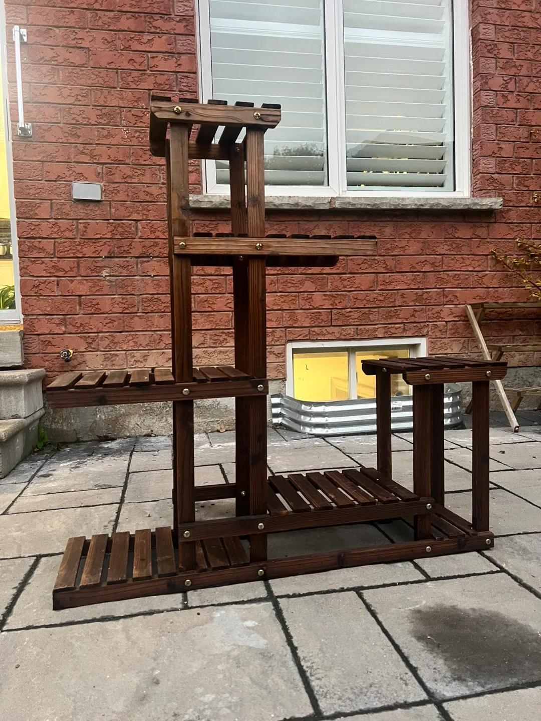 GiantexWooden Plant Stand image indicator(2)