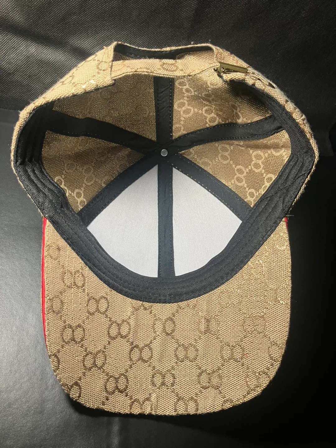 Gucci Beige GG Canvas Baseball Hat image indicator(4)