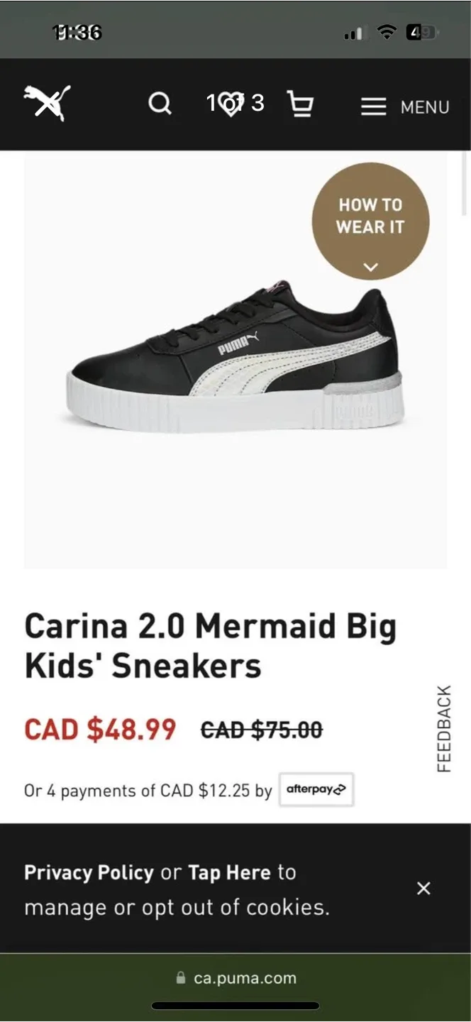 Puma Carina 2.0 Mermaid Kids' Sneakers