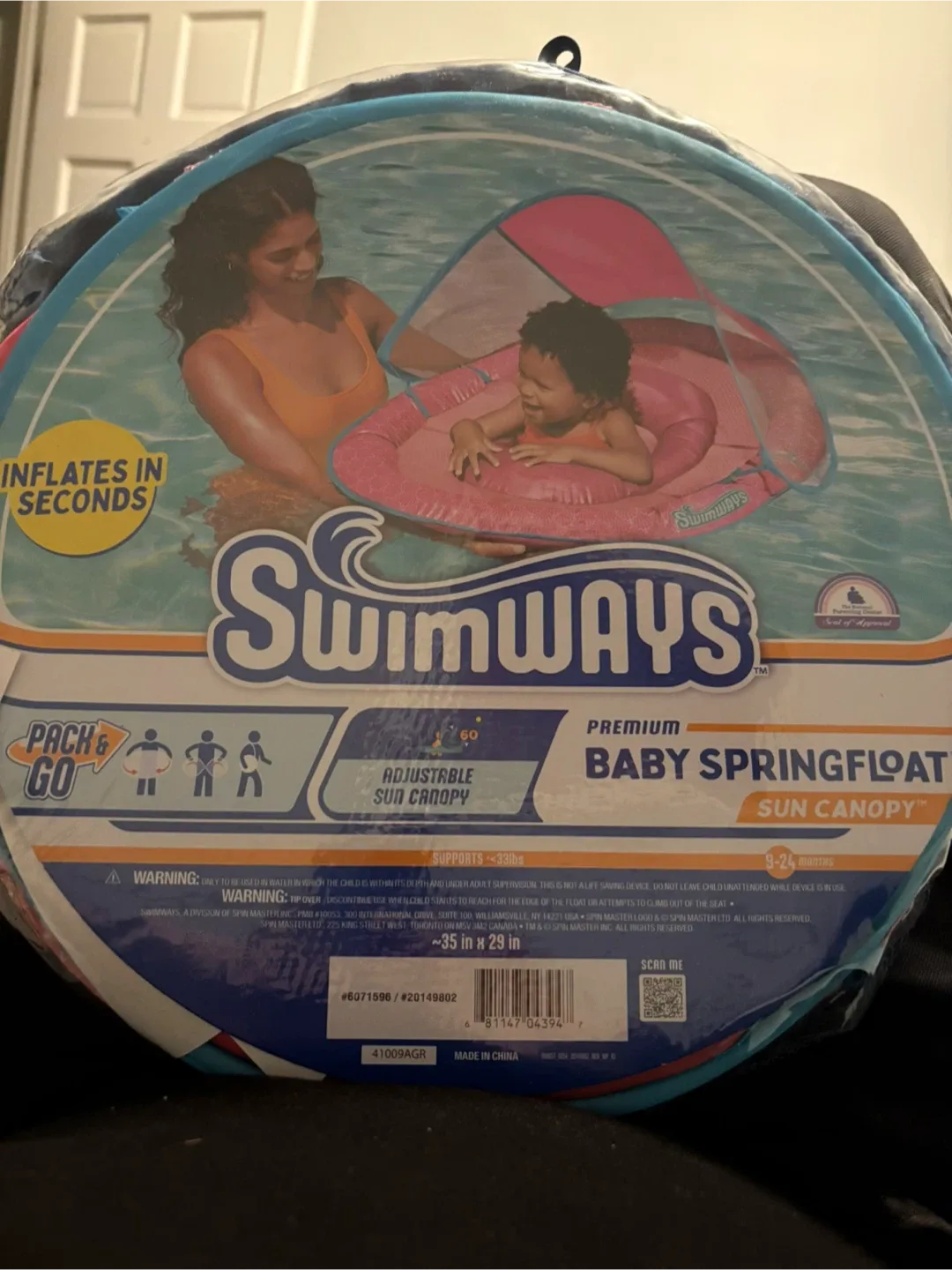 SwimWays Baby Spring Float Sun Canopy - 9-24 Months