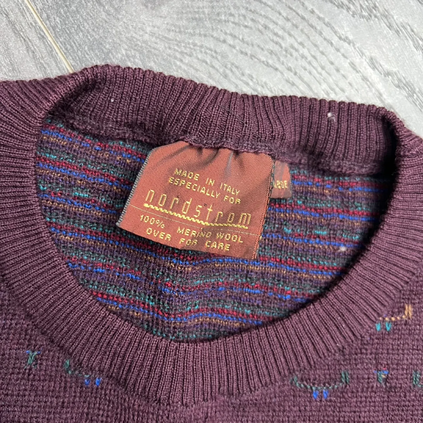 Vintage Nordstrom Merino Wool Sweater (Made in Italy) image indicator(2)