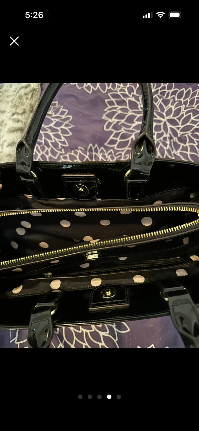 Black & Beige Woven Satchel - photo 4