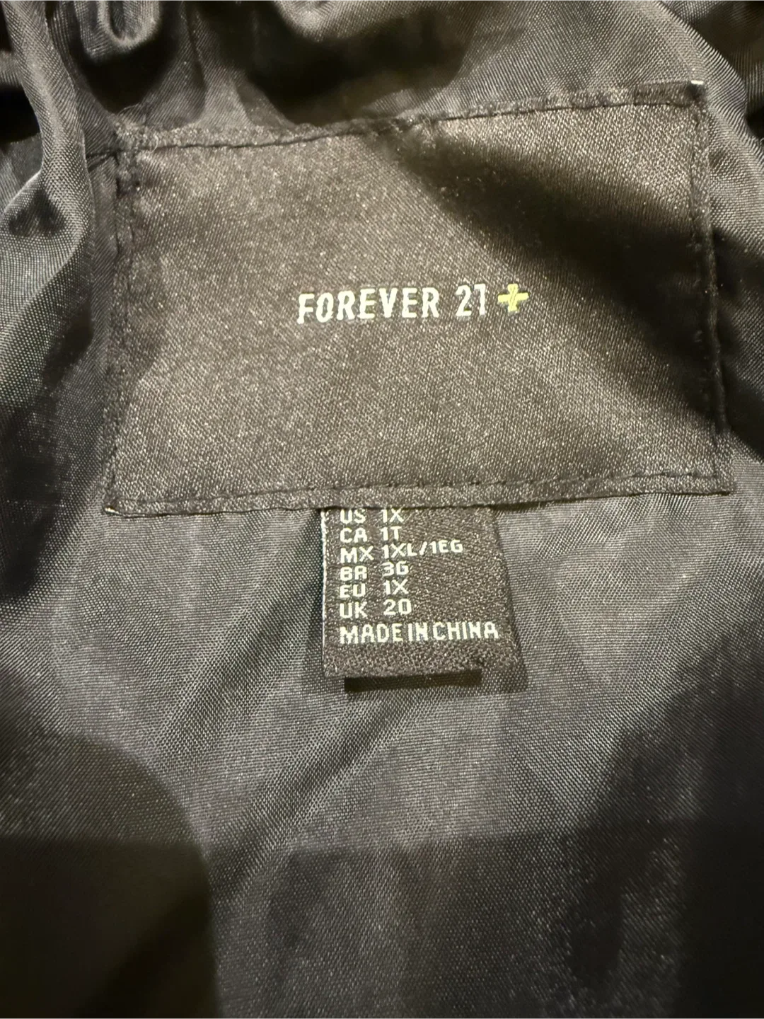 Forever 21+ Black Faux Leather Jacket - Size 1X image indicator(2)