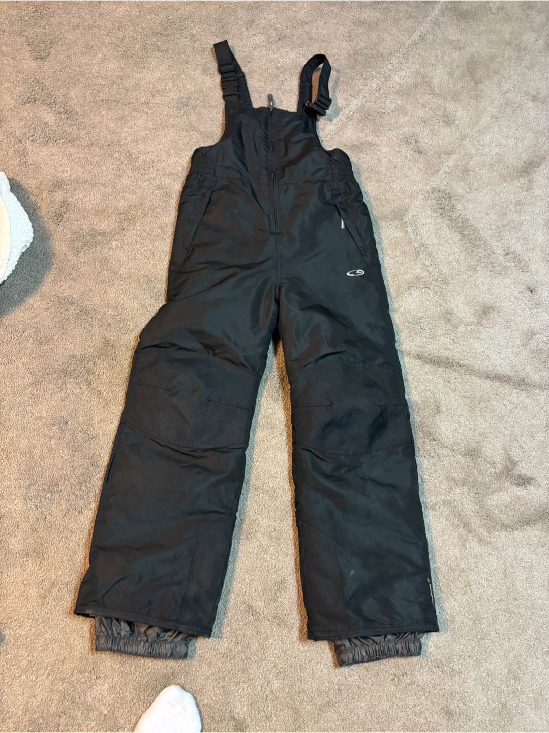 Champion Black Snow Bib - Size M/M (8-10)