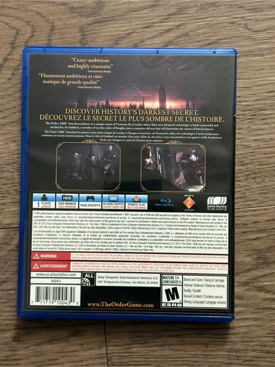 The Order 1886 PS4 Game image indicator(2)