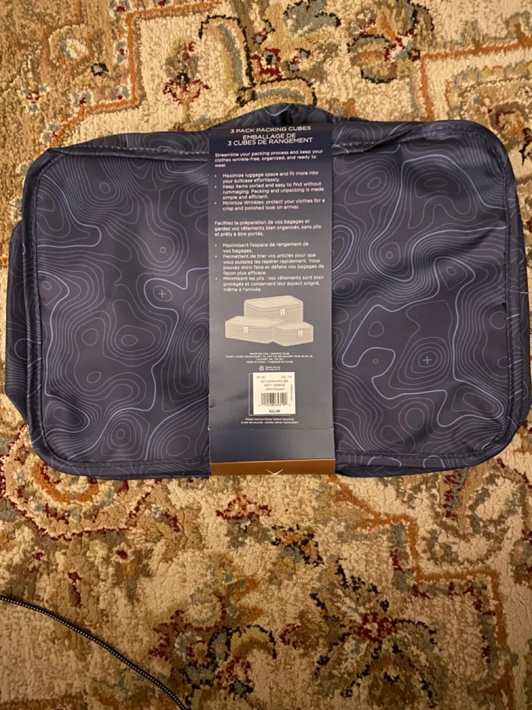 Denver Hayes 3-Pack Packing Cubes - Navy/Marine image indicator(2)