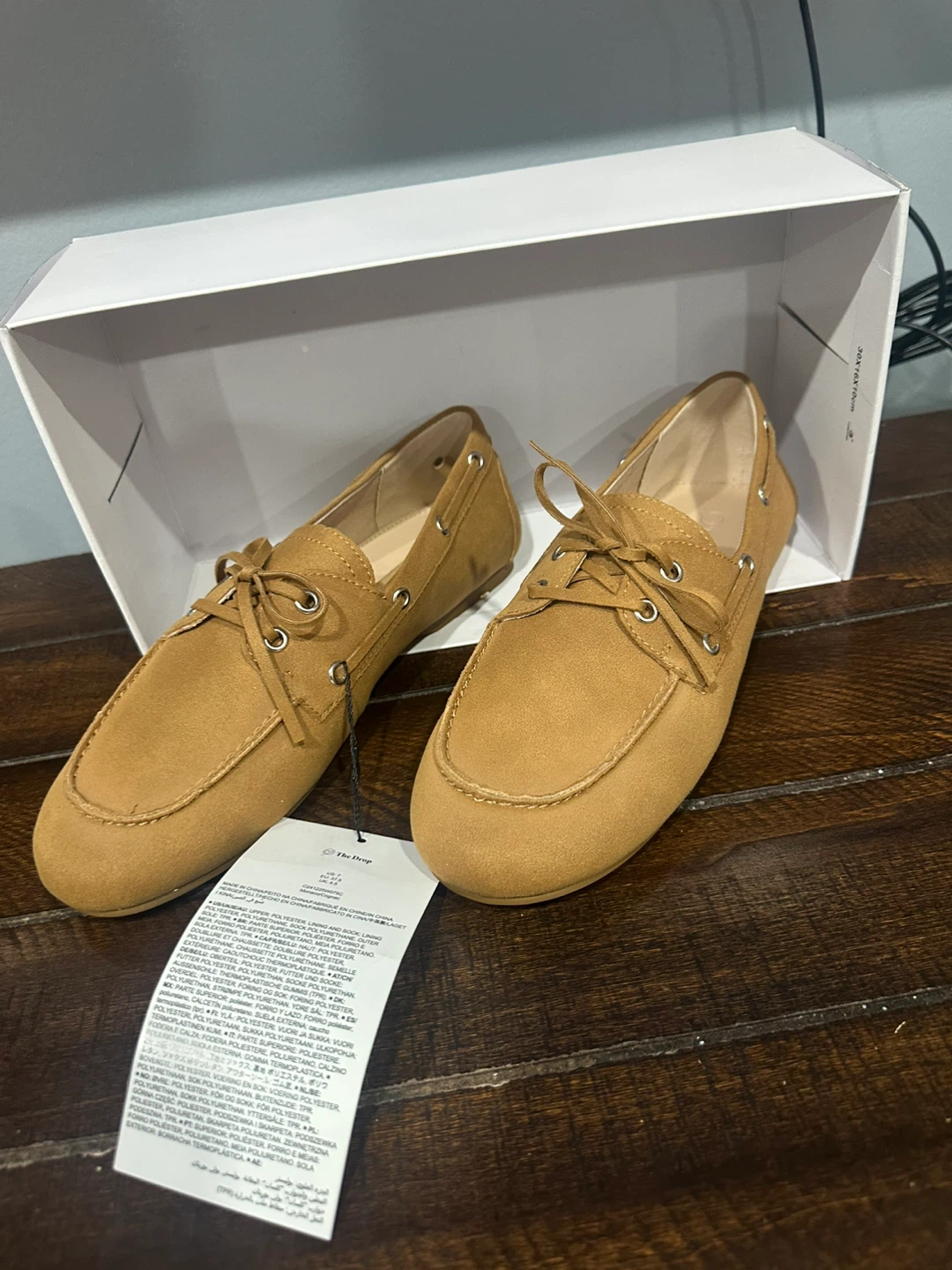 ~ NEW ~ The Drop Cognac Boat Shoes