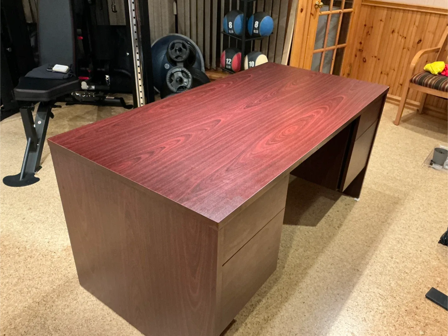 Wooden Office Desk with Drawers image indicator(5)