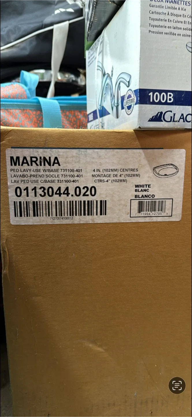 American Standard Marina Pedestal Sink - White image indicator(2)