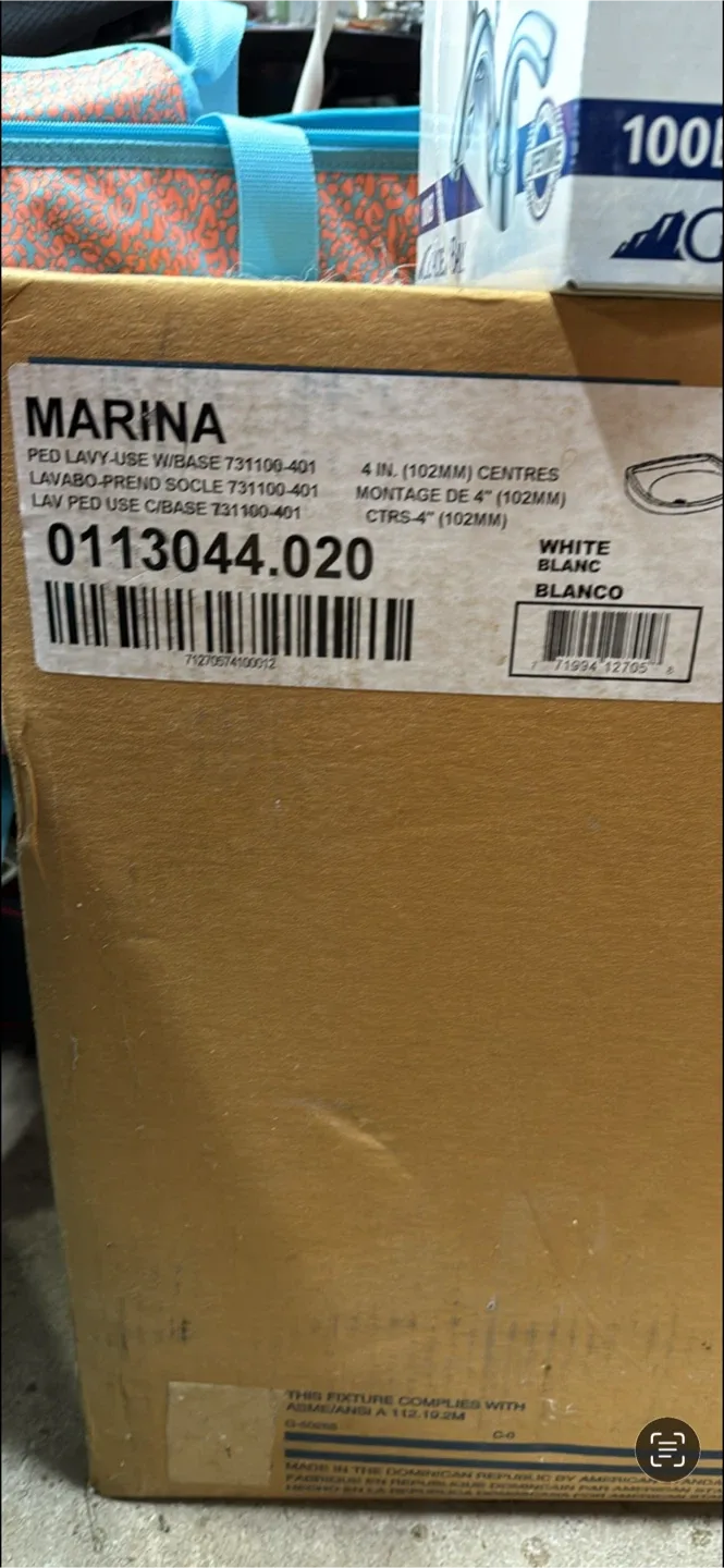 American Standard Marina Pedestal Sink - White image indicator(3)