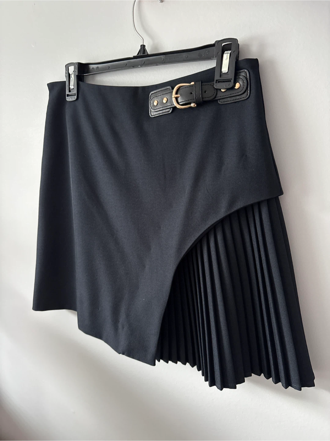 Navy Pleated Mini Skirt - M - photo 2
