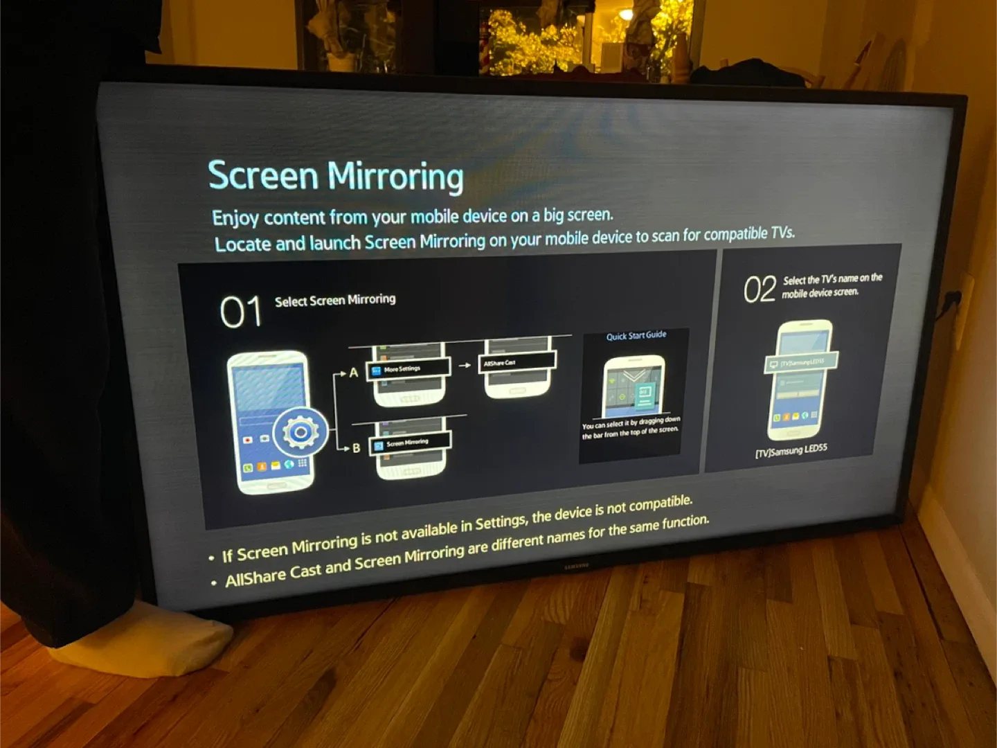 Samsung Smart TV image indicator(2)