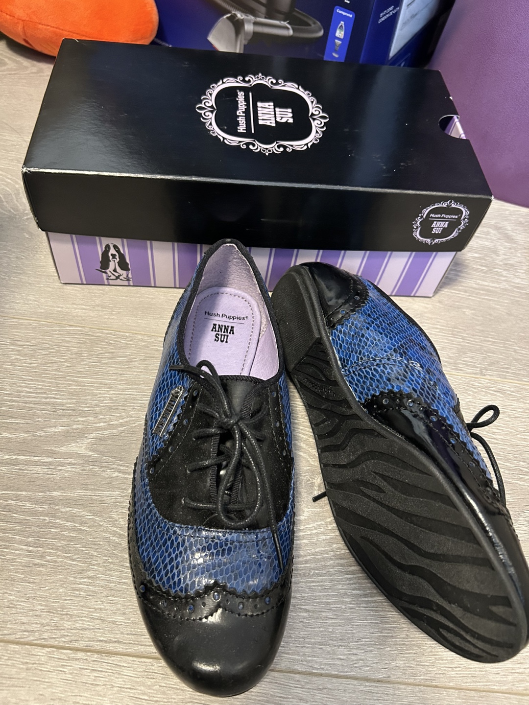 Hush Puppies Anna Sui Blue/Black Shoes - photo 2