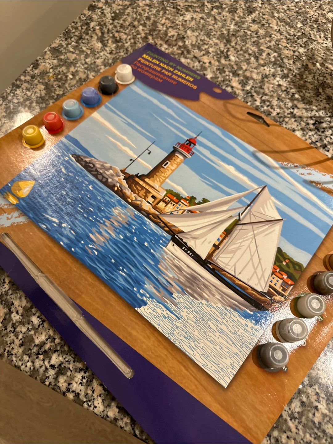 Sequin Art Paint by Numbers Kit