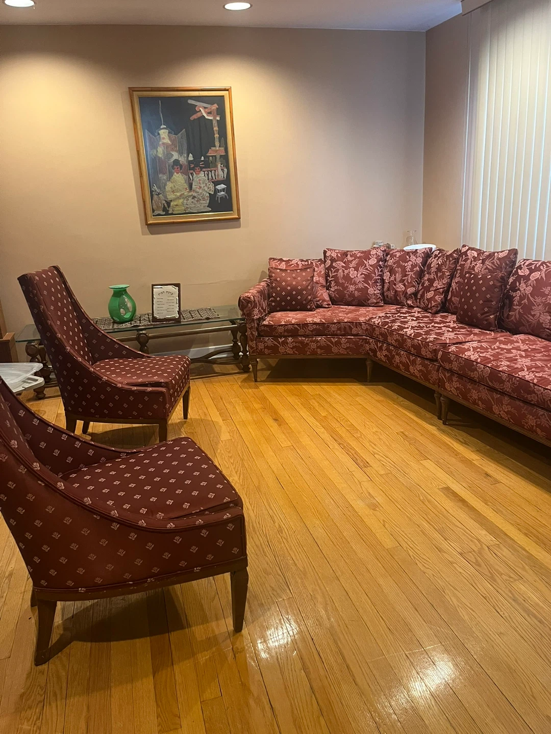Vintage Mid-Century Sectional Sofa and 2 chairs/living room set