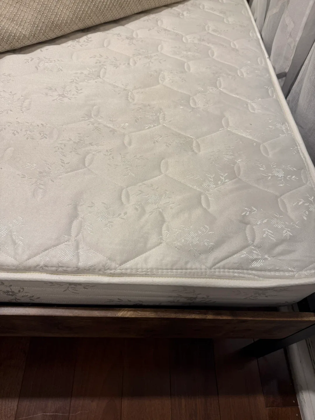 Full Size Bed Frame with Wooden Headboard image indicator(3)