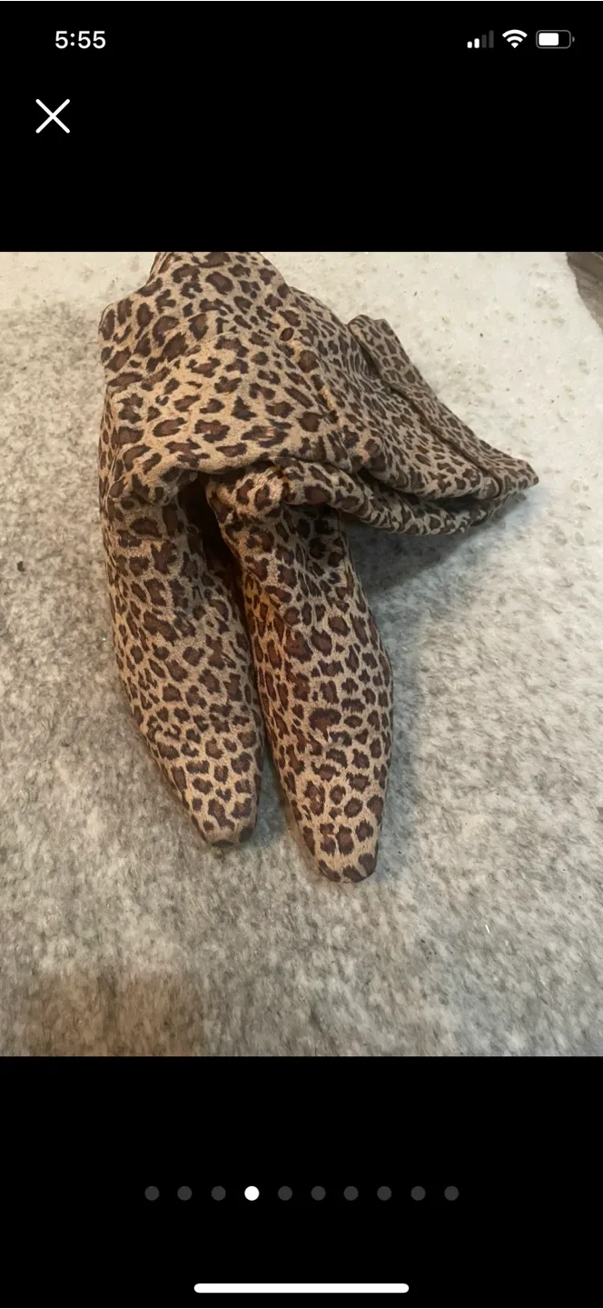 Brand Leopard Knee high boots image indicator(5)