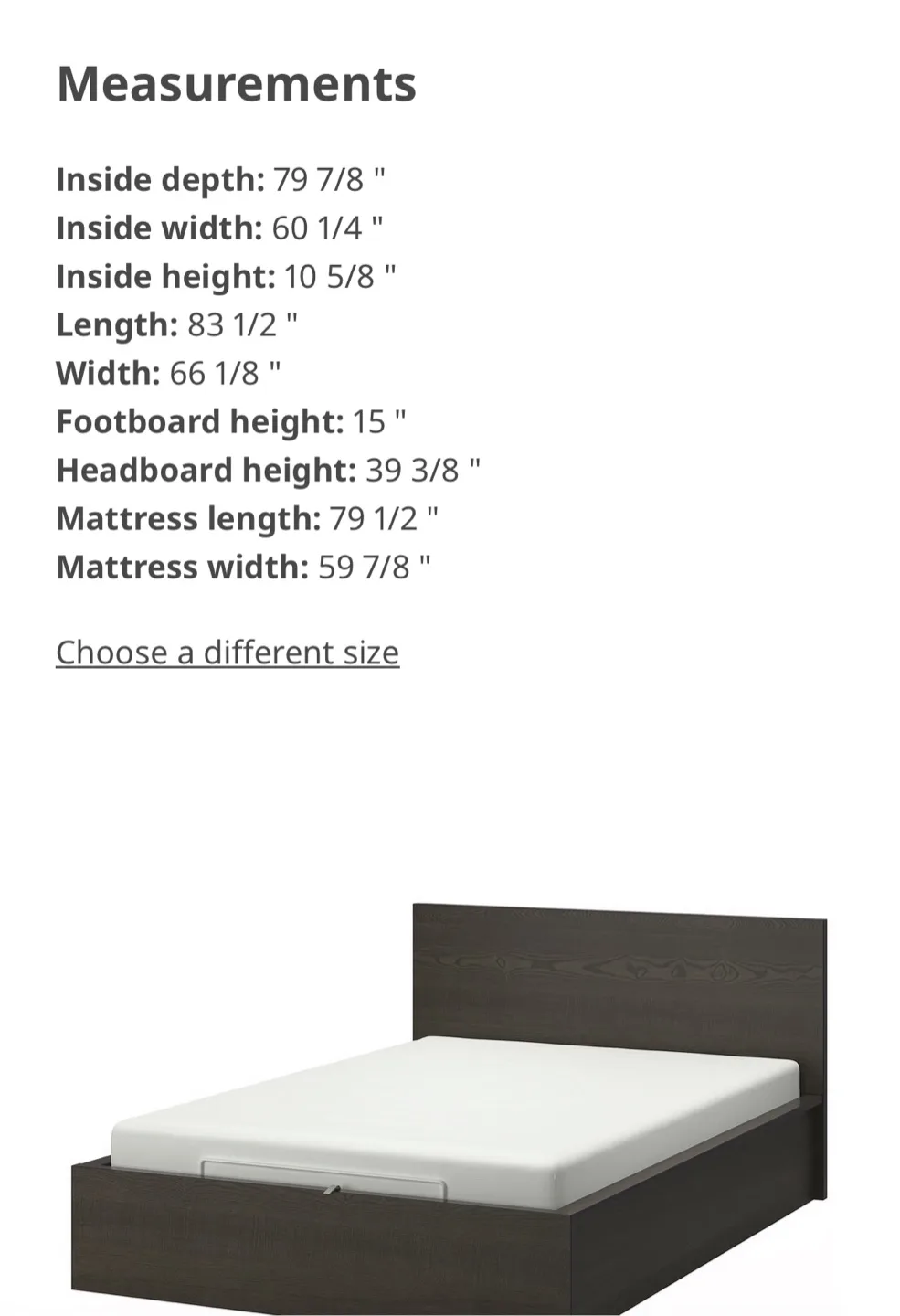 IKEA MALM Bed Frame with Storage image indicator(2)