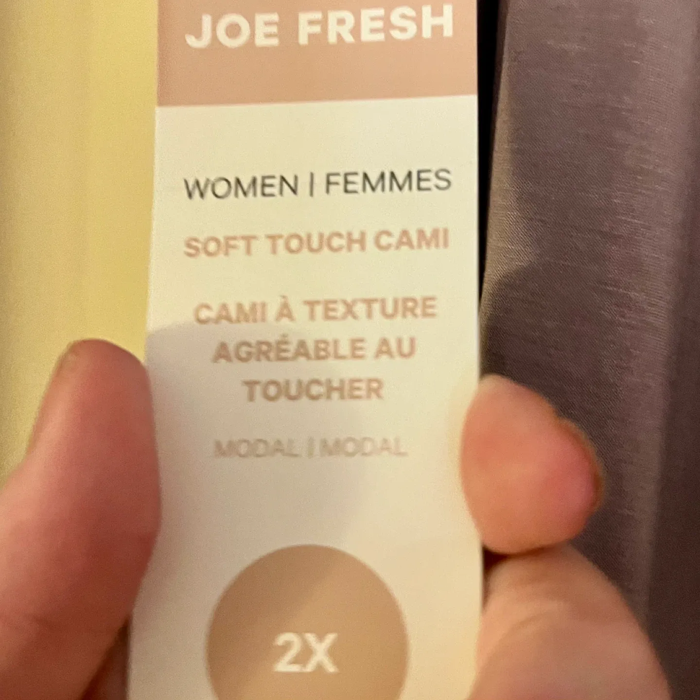 Joe Fresh 2X Soft Touch Cami brand new image indicator(3)