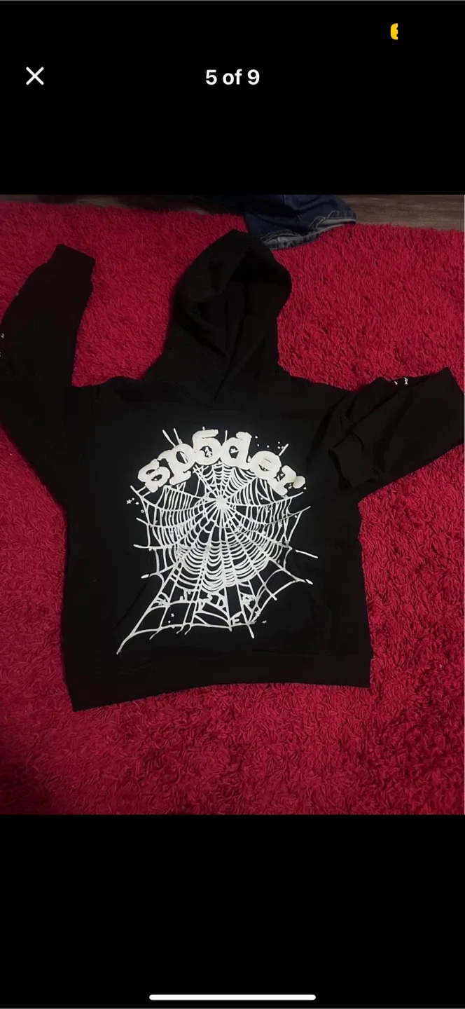 Sp5der OG Web Black Hoodie - Size M - New image indicator(5)