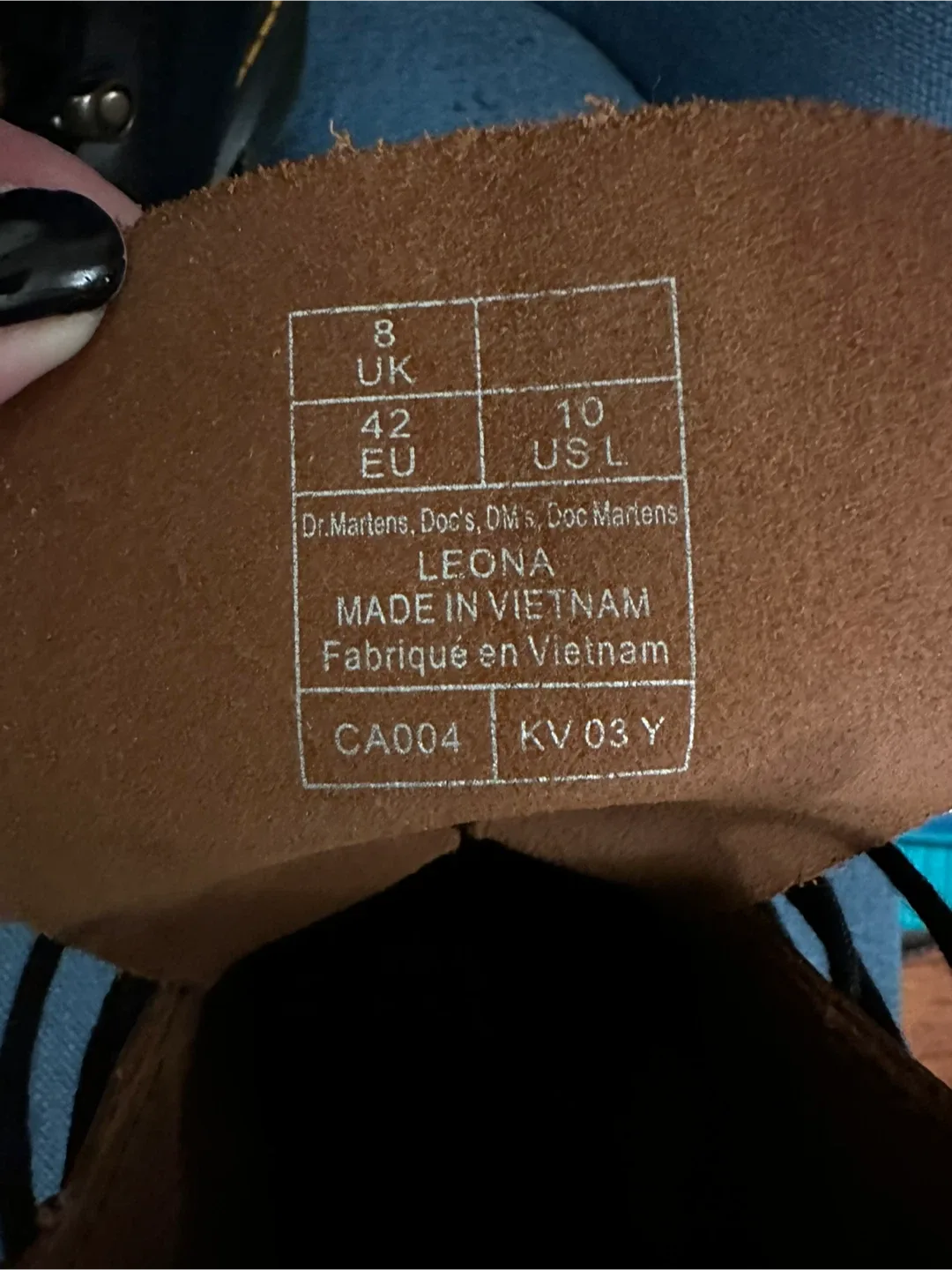 Dr. Martens Black Leather Boots, “Leona” image indicator(6)