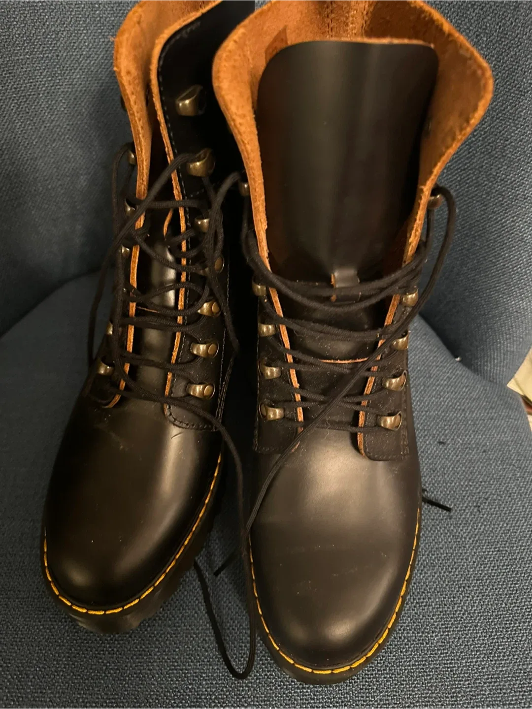 Dr. Martens Black Leather Boots, “Leona” image indicator(3)