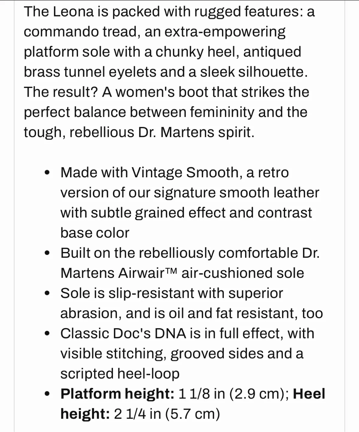 Dr. Martens Black Leather Boots, “Leona” image indicator(8)