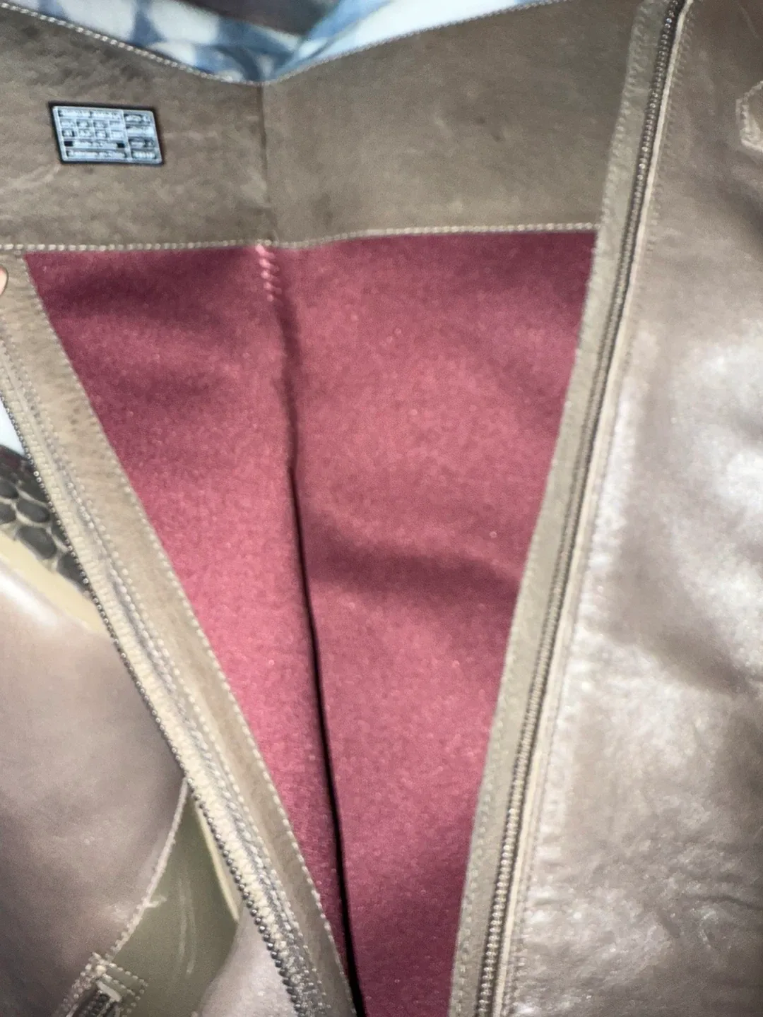 Taupe Leather Knee High Boots image indicator(4)