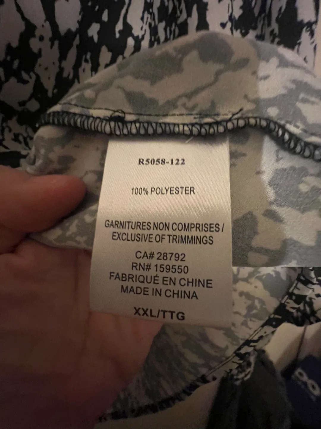 Renuar Black & White Blouse - Size XXL image indicator(5)