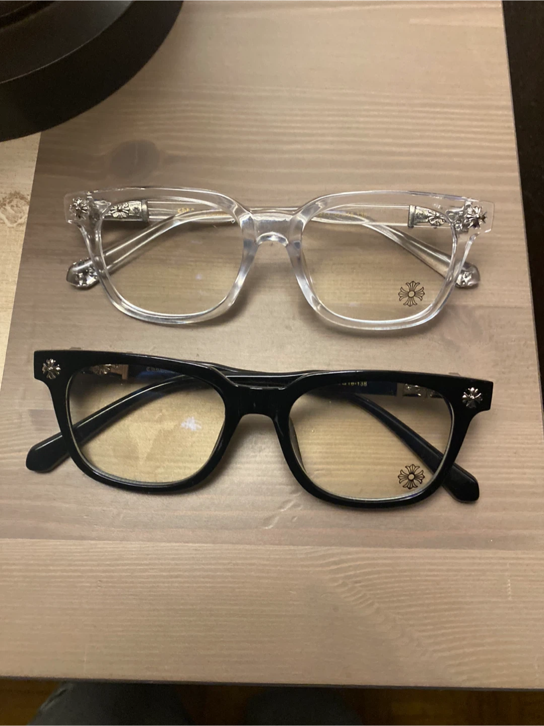 Chrome Hearts Eyeglasses - Black & Clear Frames