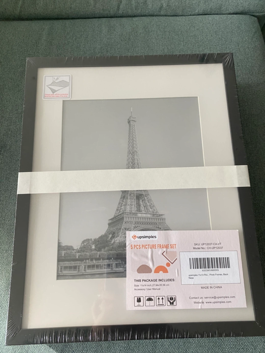 New picture frames, set of 5