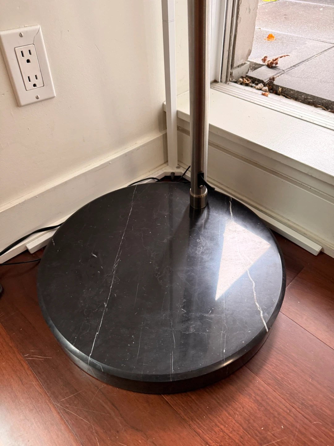 Structube Modern Arc Floor Lamp - Black Marble Base - photo 3