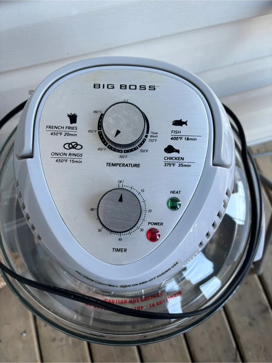 Big Boss Halogen Oven image indicator(2)