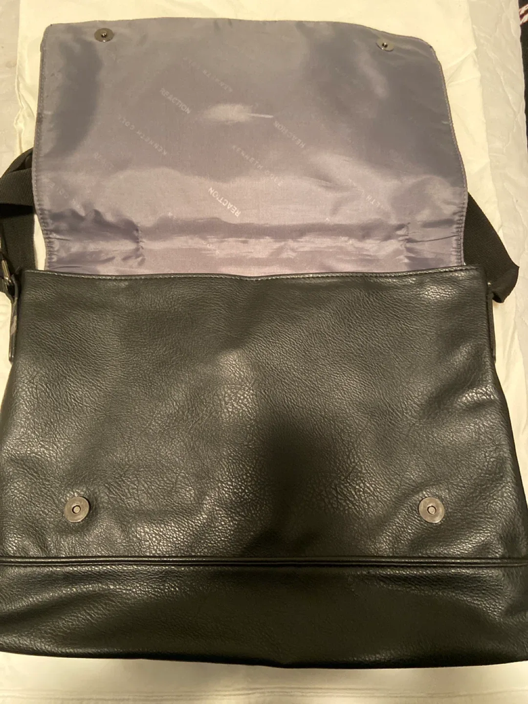 Kenneth Cole Reaction Black Messenger Bag image indicator(2)