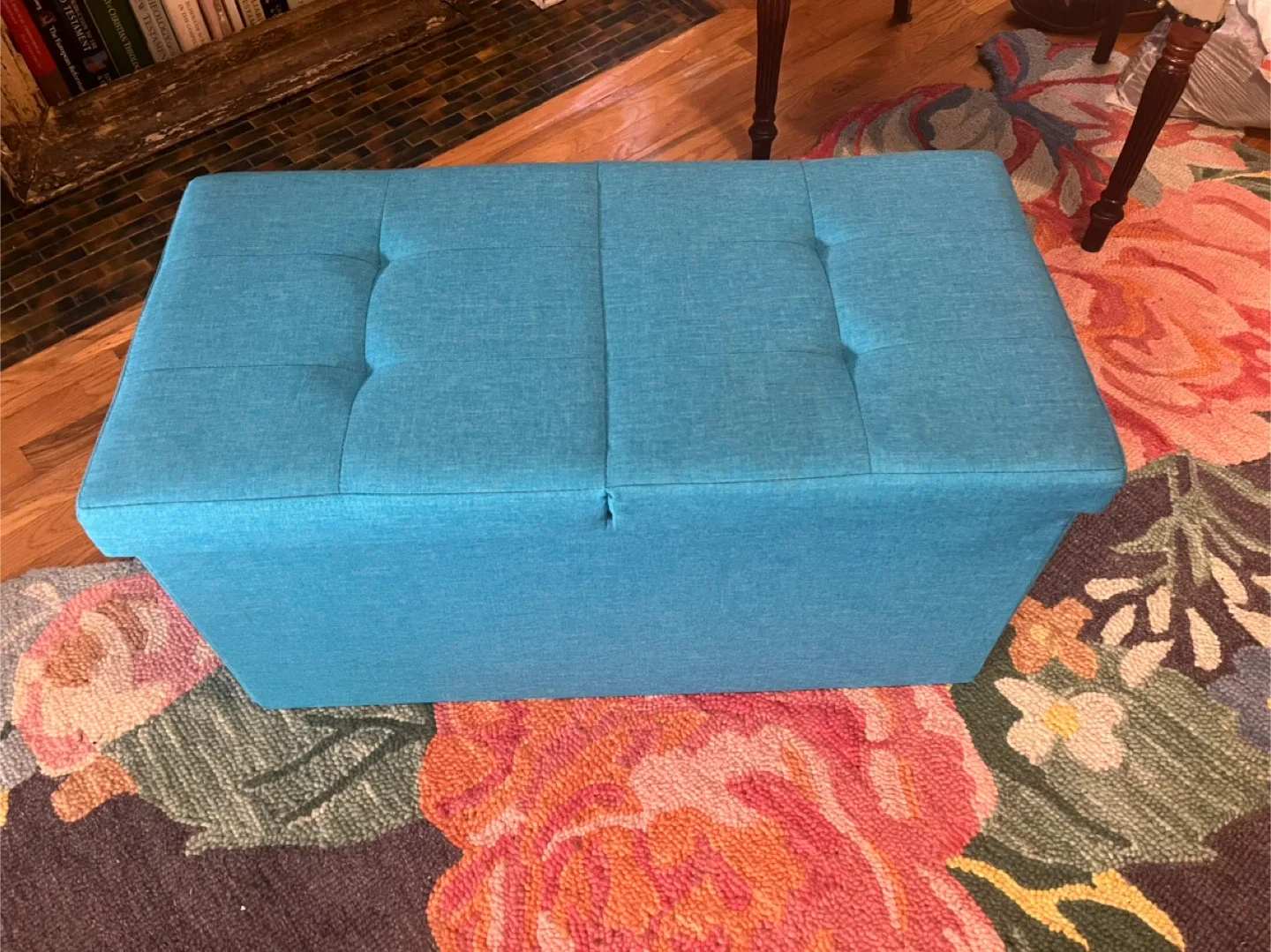 Blue Storage Ottoman image indicator(2)
