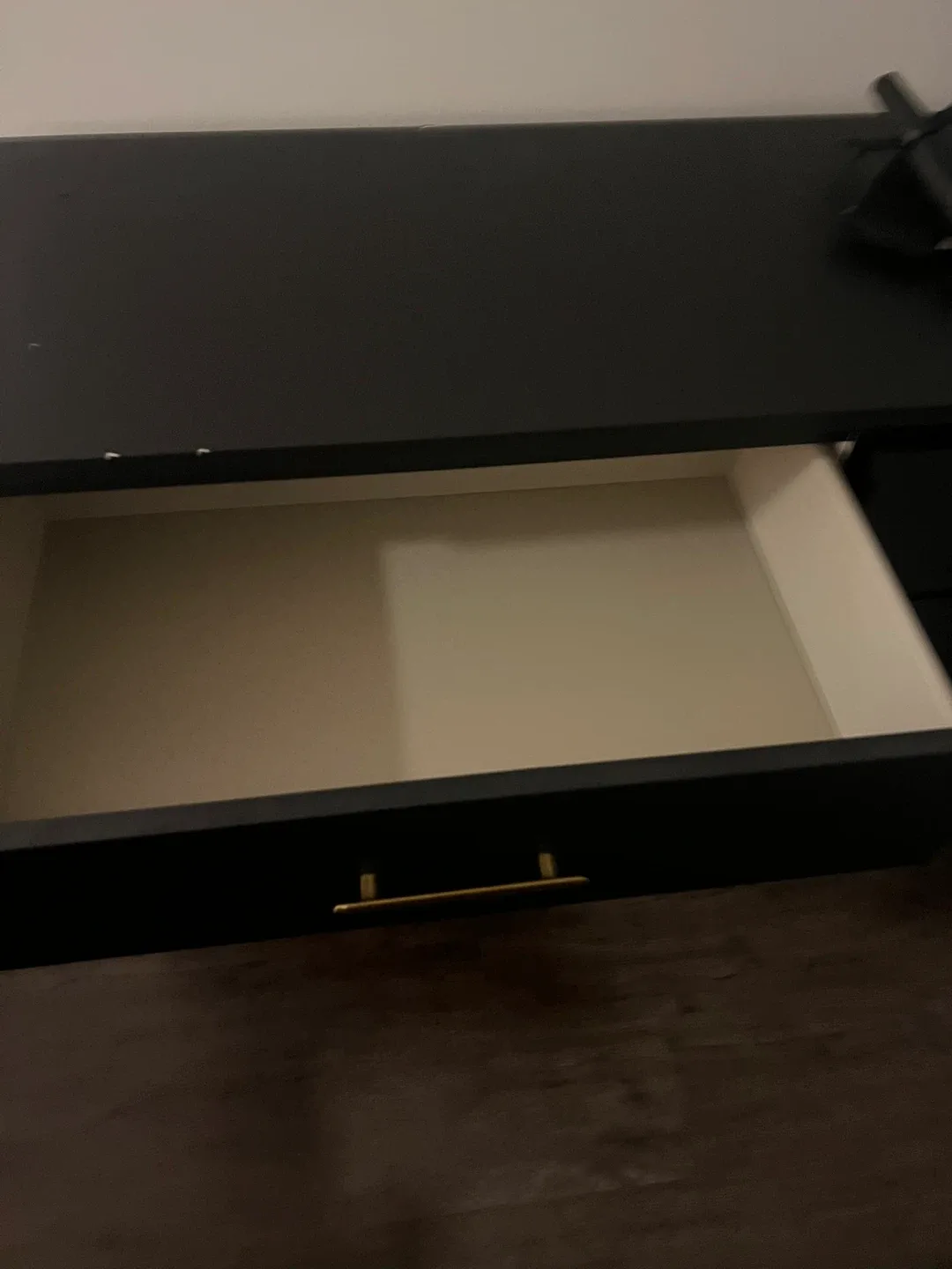 Black Dresser with Gold Handles image indicator(3)