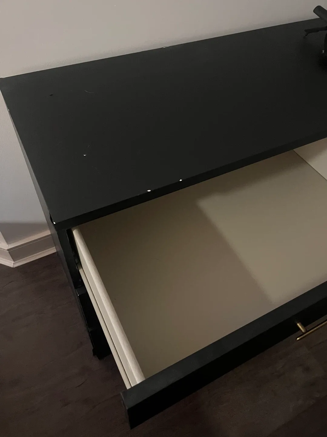 Black Dresser with Gold Handles image indicator(2)