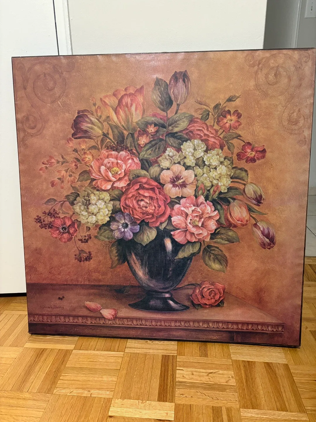 Floral Vase Canvas Print
