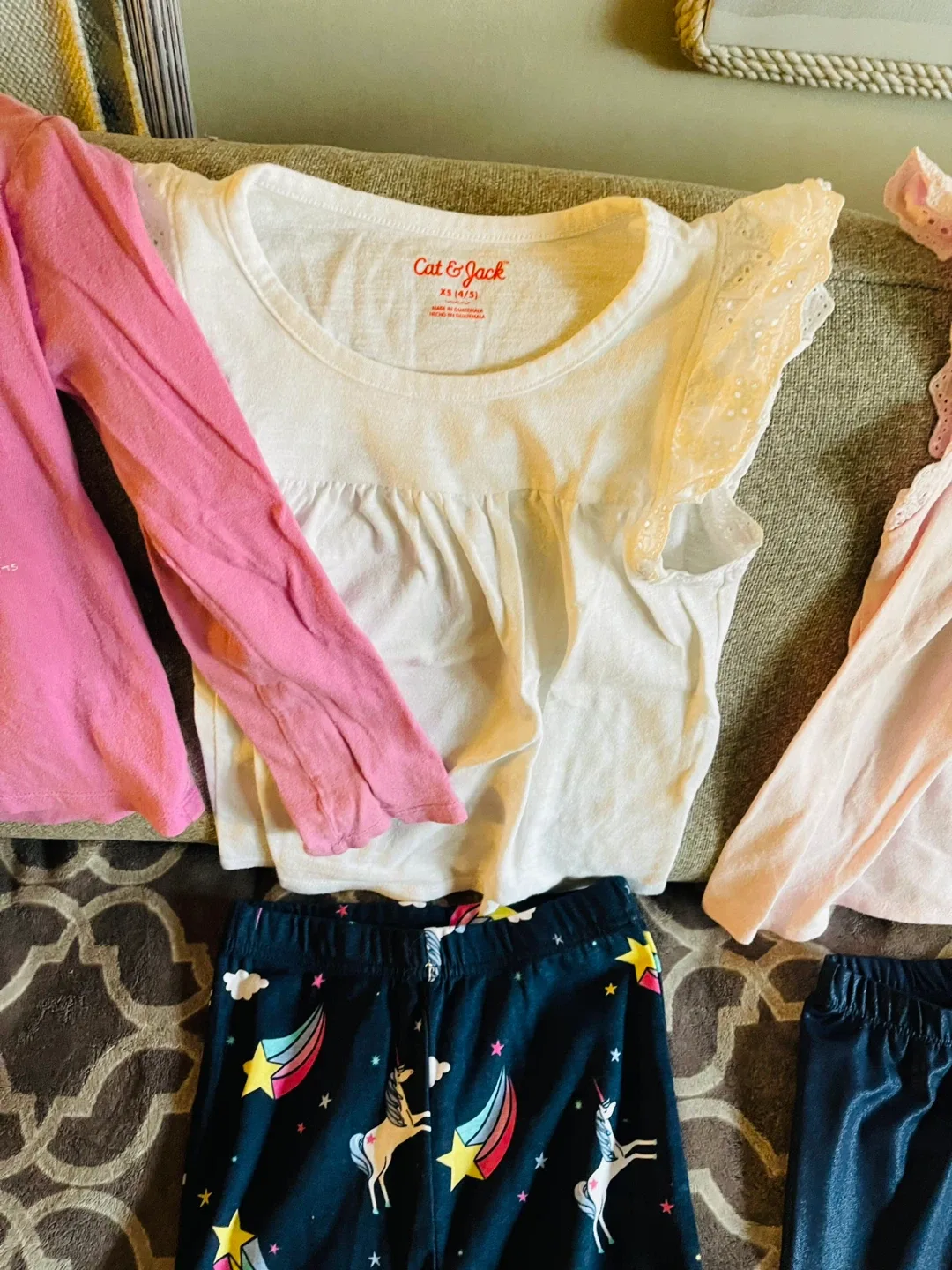 Cat & Jack Girls' Clothes Bundle - Size XS (4/5) image indicator(5)