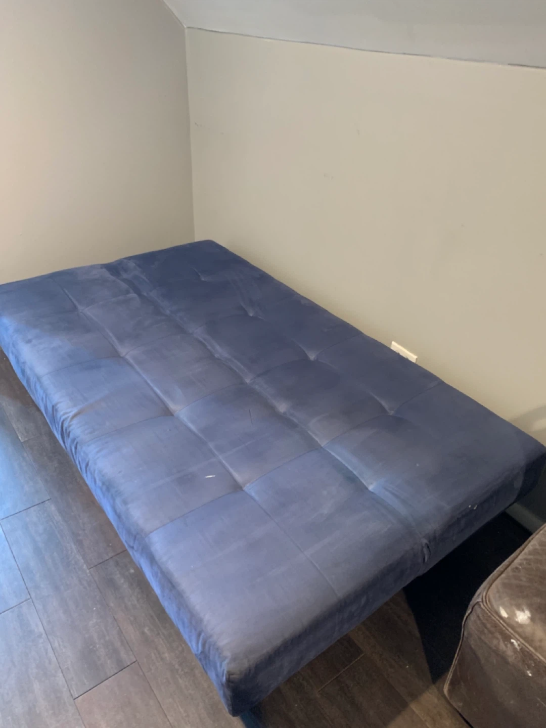 Blue Futon Sofa Bed - photo 3