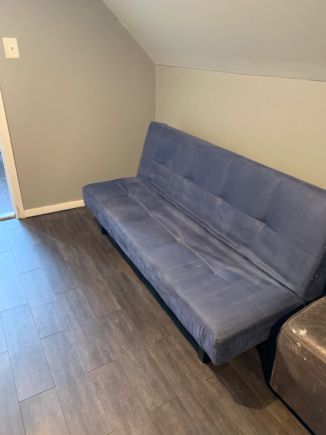 Blue Futon Sofa Bed - photo 2