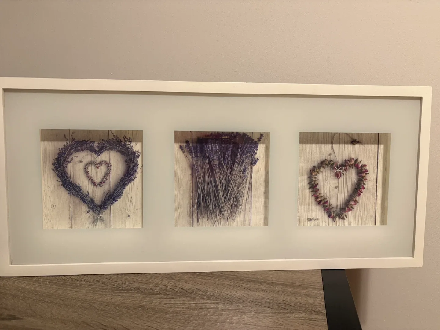Framed Lavender Heart Wall Art image indicator(2)