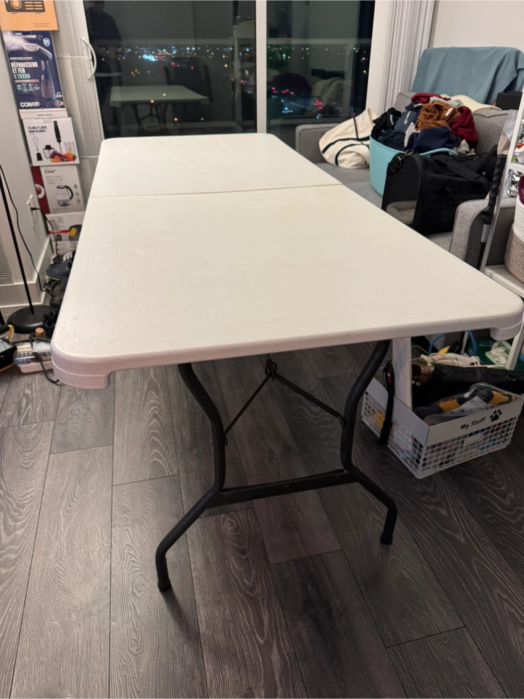 Folding Table - White - photo 3